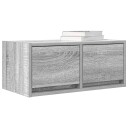 TV benk grå sonoma 60x31x25,5 cm konstruert tre