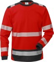 Fristads T-Shirt Långärmad 7724 Thv, Klass 3 Varsel Röd/svart S