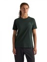 Arc"teryx Women"s Kragg SL Cotton Emblem Crew Short Sleeve Shirt Dark Jade L