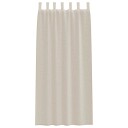  Gardiner med gardiner 2 pcs Sand Polyester