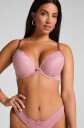 Hunkemöller Vattert bh med bøyle push up Marine Rosa