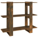 vidaXL Bokhylle/romdeler r?kt eik 100x30x87 cm