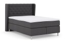 Select No 3 Komplett Sengepakke 140x200 Fast/Medium   Mørkegrå/Metallben