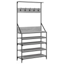  Klesstativ med skooppbevaring grå sonoma 90x34x184 cm 8721012196629