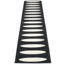Pappelina Ella matte 70x300 cm black / vanilla