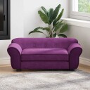 vidaXL Hundesofa i Plysj Burgunder 72 x 45 x 30 cm