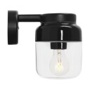 Ohm Wall Vegglampe LED E27 Svart 140/205 Klarglass IP44