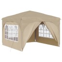  Pop up Festtelt 290 x 290 x 245 cm Krem