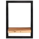  Vegghyller 2 stk 25x25x35 cm heltre akasie og stål 8720286672181