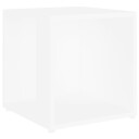 vidaXL Sidebord hvit 33x33x34,5 cm sponplate