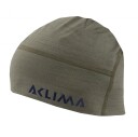Aclima  LightWool 140 hunting beanie, 153 High Risk Red/ Ranger Green, ONESIZE
