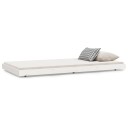 vidaXL Sengeramme hvit 100x200 cm heltre furu 8720845640156