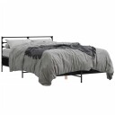  Sengeramme svart 135x190 cm konstruert tre og metall 8721102613685