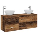 vidaXL Baderomsskapsett 3 stk. Gammelt tre 49,5 x 35 x 63 cm
