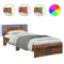  Sengestamme med hodegjerde Gamle tre 90 x 200 cm Konstruert tre