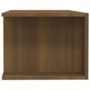 vidaXL TV-benk med LED-lys brun eik 135x39x30 cm