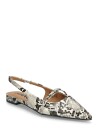 Bianco Biabari Pointy Flat Slingback Faux Leather Multi/patterned 36