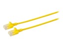 MicroConnect nettverkskabel - 25 cm - gul