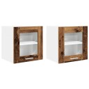  Hengende skap med lagring Riga 2 pcs Gamle tre 40 x 31 x 40 cm
