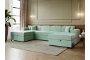Bizantine Sovesofa Dobbel Divan 4 Seter   Grønn