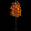 vidaXL LED-lønnetre Brun 240 cm Plast 192 LED-lys
