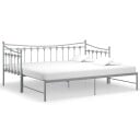 vidaXL Uttrekkbar ramme til sovesofa grå metall 90x200 cm