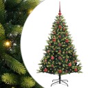  Kunstig Hengt Julegran med 150 LED lys grønn 120 cm PVC og PE