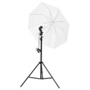 vidaXL Fotostudiosett med lyssett, bakgrunn og reflektor
