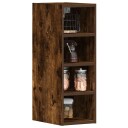  Vegghengt skap røkt eik 20x29,5x60 cm konstruert tre 8721158425072