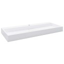 vidaXL Vask 120x46x11 cm mineralstøpt/marmorstøpt hvit