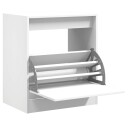  Skohylle hvit 60x42x69 cm konstruert tre 8721012382169
