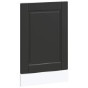  Oppvaskmaskin panel Porto svart 45x1,5x67 cm konstruert tre 8721158424747