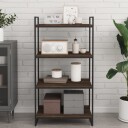  Vegghyller 4 stk brun eik 60x40x1,5 cm konstruert tre 8721012209367