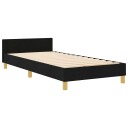  Svart Tekstil Sengramme 90x190 cm