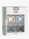 BIBS Supreme Smokk 4-Pakk Lateks Str. 1 Ivory/Baby Blue/Petrol/Iron