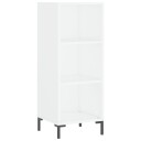 vidaXL Skjenk hvit 34,5x32,5x90 cm konstruert tre