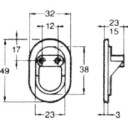 Assa 4087 Dekkbrikke Forkrommet