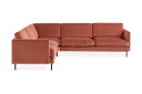 Teodin Hjørnesofa Fløyel   Rosa
