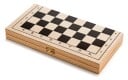 Sjakk Dam Backgammon 3 Spill I Ett Trebrikker I Treeske
