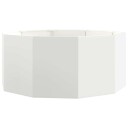 vidaXL Plantekassed Hvit 120 x 120 x 50 cm Stål