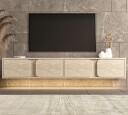 TV-benk Hanah Home Helen (180 x 30 x 30 cm) Travertin - Travertin