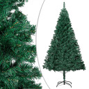 vidaXL Kunstig juletre med LED og kulesett grønn 150 cm PVC