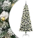  Kunstig sammensatt juletre med LED  stripelys 240 cm PVC