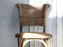 Chic Antique Fransk spisestuestol med flettet sete og rygg 41342-00