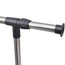 vidaXL Klesstativ justerbart 4 hjul 1 klesstang