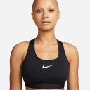 Nike Swoosh Medium Support Padded Sports Bra Black/White XL