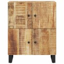 vidaXL Skjenk med 4 dører 60x33x75 cm heltre mango