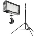 Walimex Pro Video Set Up 128 LED lyspakke 1 Lampe Med Stativ