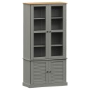 vidaXL Vitrine VIGO gr? 85x35x170 cm heltre furu