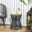 Mørkegrått Bistrobord med justerbare føtter